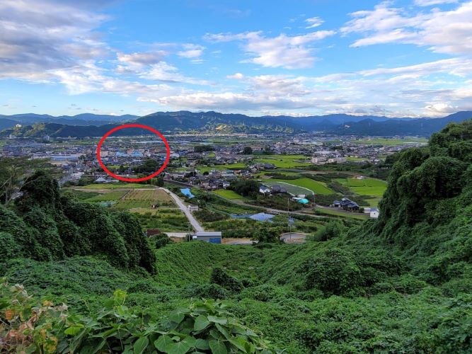 浮羽稲荷神社から見える景色