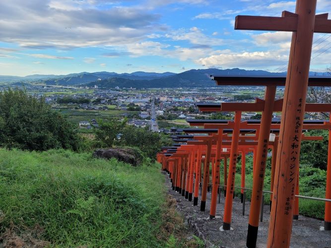 浮羽稲荷神社から見える景色